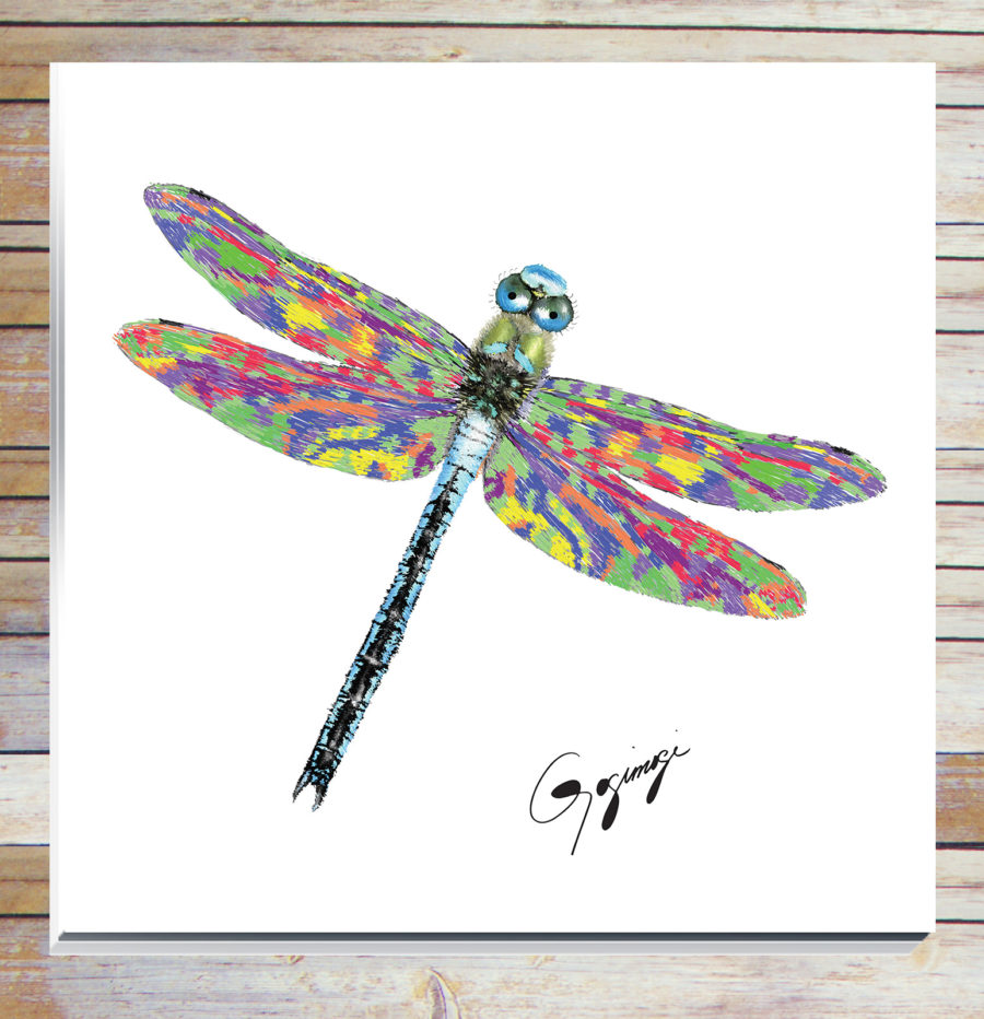 Gogimogi Wall Art-Dragonfly on Acrylic and Plexiglass