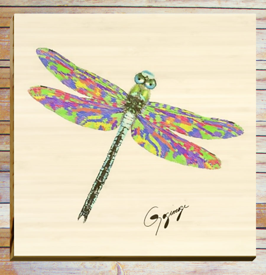 Gogimogi Wall Art-Dragonfly on Bamboo