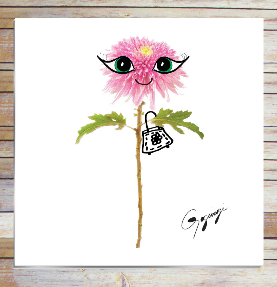 Gogimogi Wall Art-Dahlia on Metal