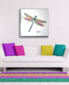 Gogimogi Wall Art-Dragonfly on Acrylic in Livingroom