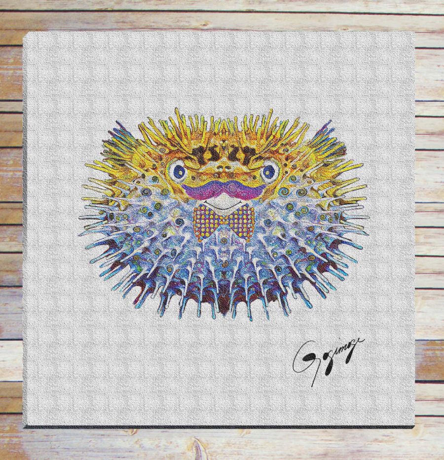 Gogimogi-Wall-Art-Pufferfish-on-Paper-2