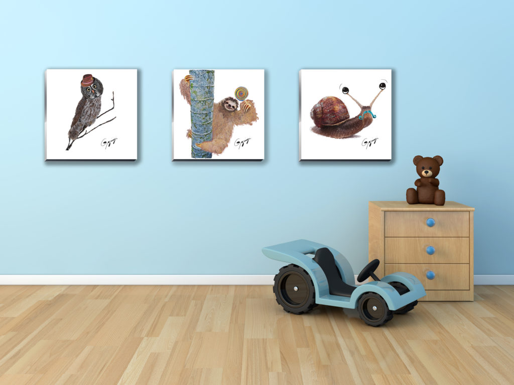 Gogimogi-Wall-Art-Snail-on-AG-in-Boys-Room