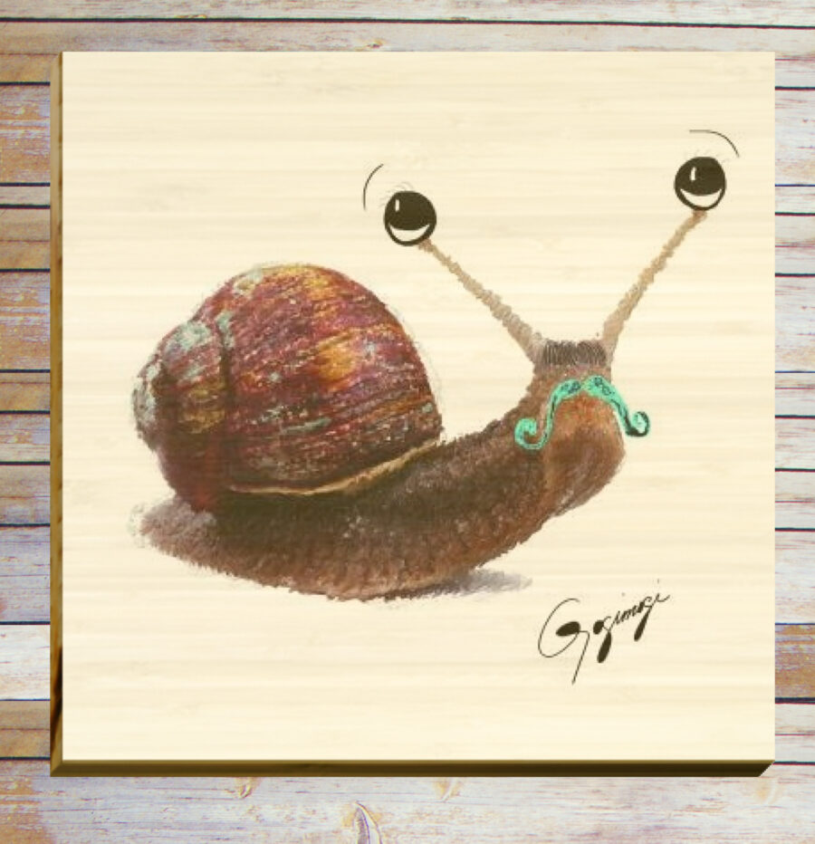 Gogimogi-Wall-Art-Snail-on-Bamboo