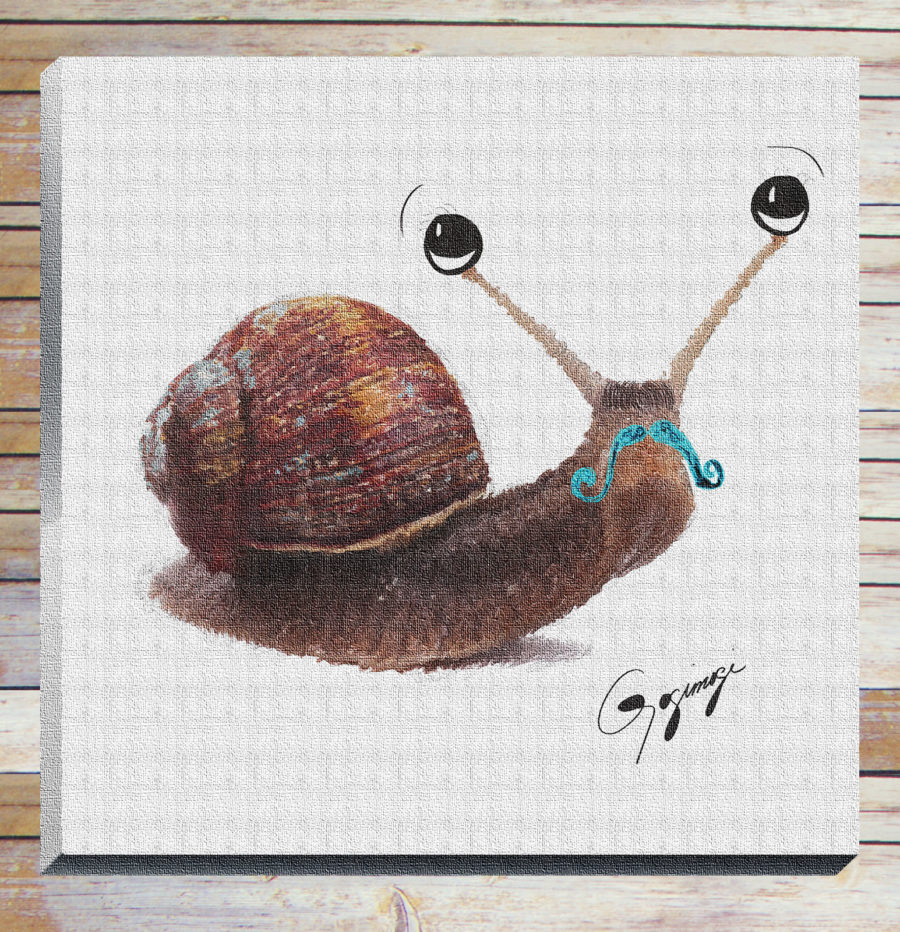 Gogimogi-Wall-Art-Snail-on-Canvas