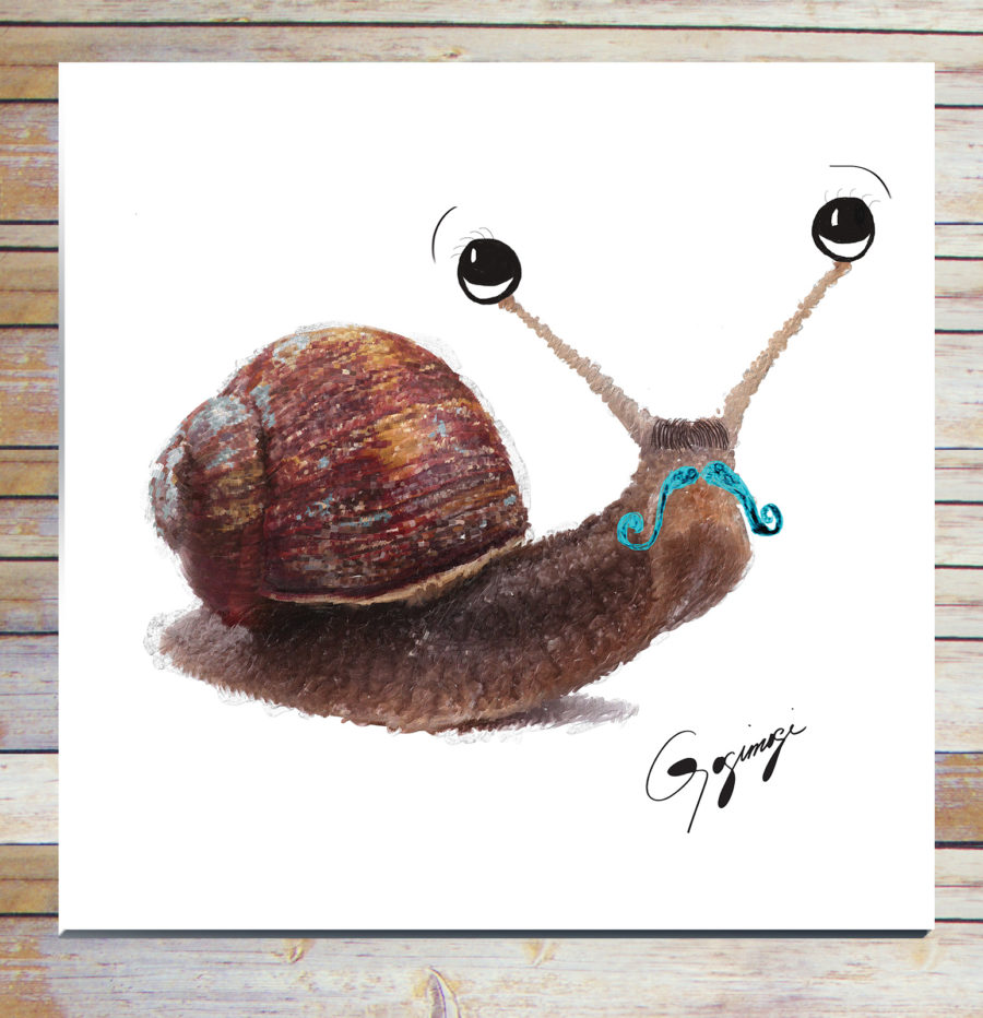 Gogimogi-Wall-Art-Snail-on-Metal-1