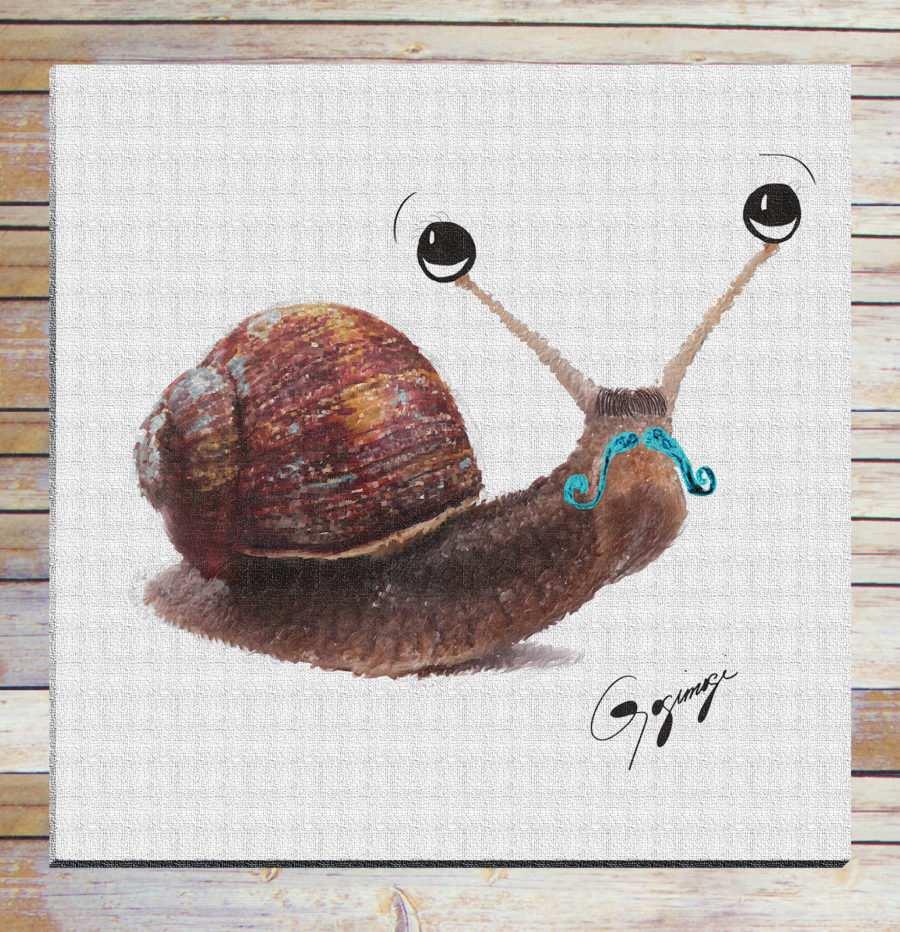 Gogimogi-Wall-Art-Snail-on-Paper