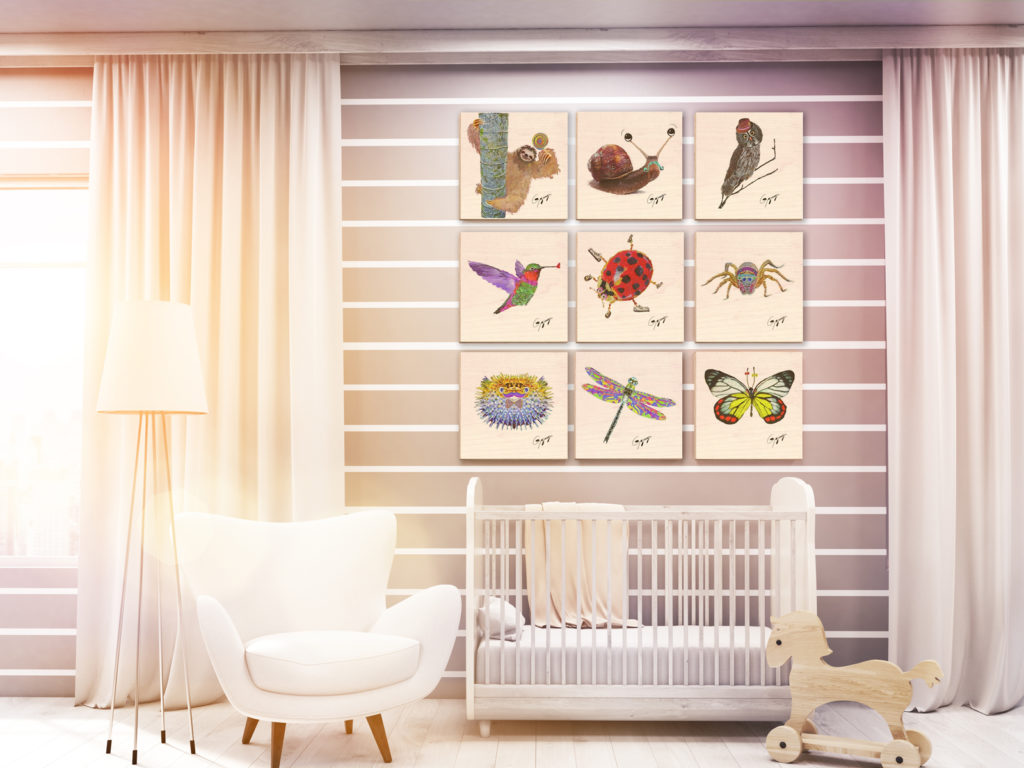 Gogimogi-Wall-Art-Various-Flattened-on-Wood