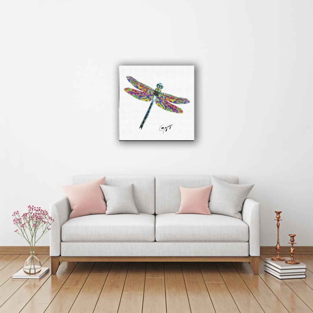 Gogimogi-Wall-Art_Dragonfly_Watercolor-Paper_Livingroom