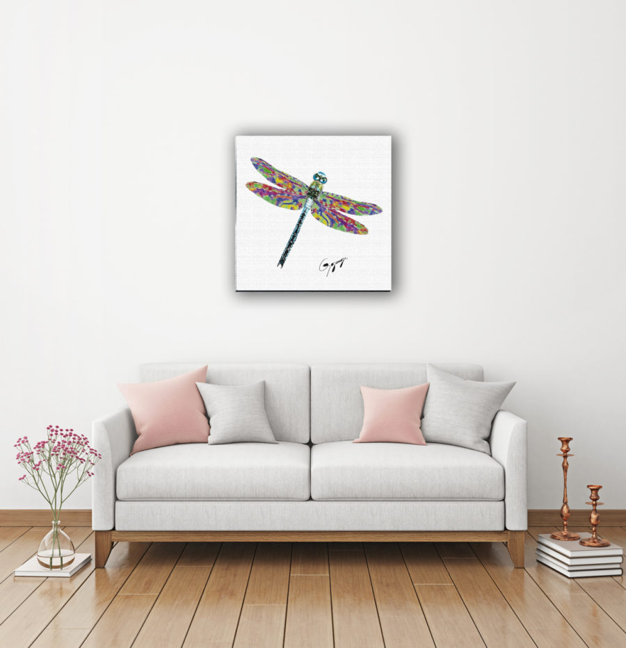 Gogimogi-Wall-Art_Dragonfly_Watercolor-Paper_Livingroom